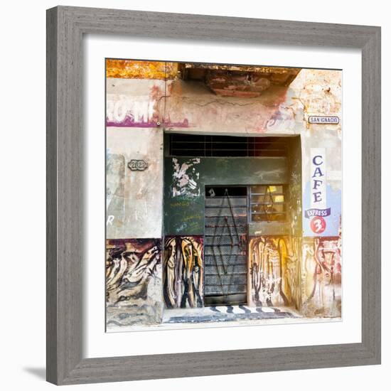 Cuba Fuerte Collection SQ - Cafe Express Havana-Philippe Hugonnard-Framed Photographic Print