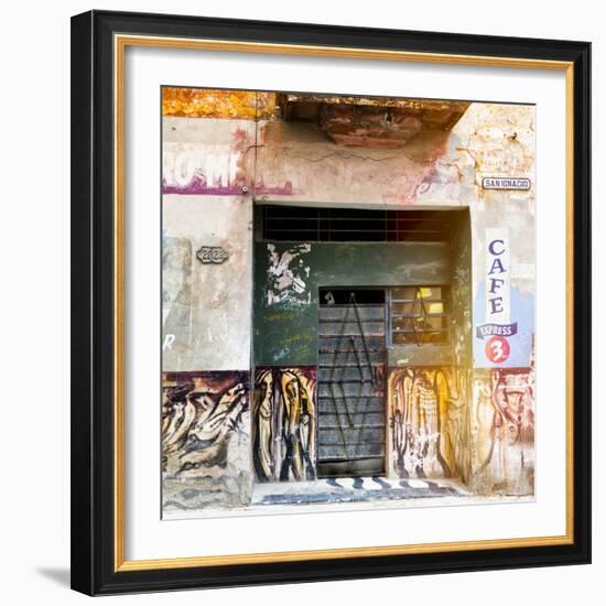 Cuba Fuerte Collection SQ - Cafe Express Havana-Philippe Hugonnard-Framed Photographic Print