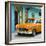 Cuba Fuerte Collection SQ - Classic American Orange Car in Havana-Philippe Hugonnard-Framed Photographic Print