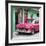 Cuba Fuerte Collection SQ - Classic American Pink Car in Havana-Philippe Hugonnard-Framed Photographic Print