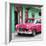 Cuba Fuerte Collection SQ - Classic American Pink Car in Havana-Philippe Hugonnard-Framed Photographic Print