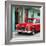 Cuba Fuerte Collection SQ - Classic American Red Car in Havana-Philippe Hugonnard-Framed Photographic Print