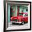 Cuba Fuerte Collection SQ - Classic American Red Car in Havana-Philippe Hugonnard-Framed Photographic Print