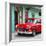 Cuba Fuerte Collection SQ - Classic American Red Car in Havana-Philippe Hugonnard-Framed Photographic Print