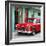 Cuba Fuerte Collection SQ - Classic American Red Car in Havana-Philippe Hugonnard-Framed Photographic Print