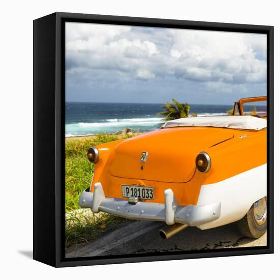 Cuba Fuerte Collection SQ - Classic Orange Car Cabriolet-Philippe Hugonnard-Framed Stretched Canvas