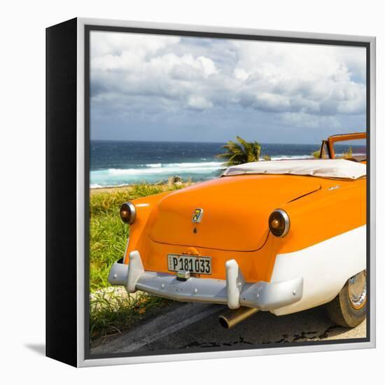 Cuba Fuerte Collection SQ - Classic Orange Car Cabriolet-Philippe Hugonnard-Framed Stretched Canvas