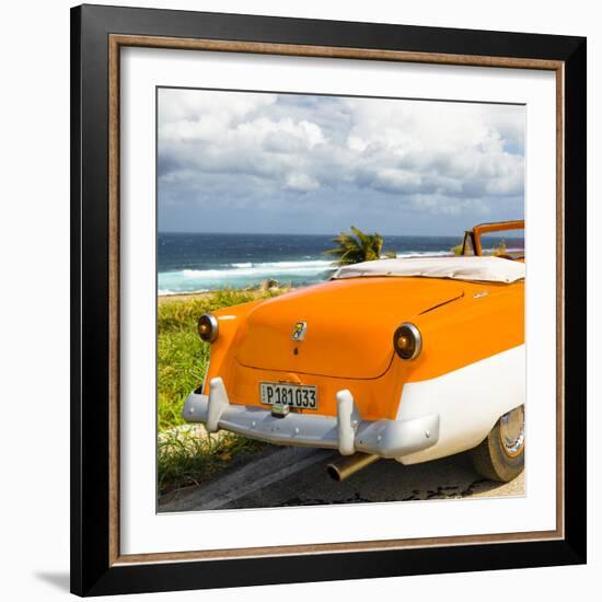 Cuba Fuerte Collection SQ - Classic Orange Car Cabriolet-Philippe Hugonnard-Framed Photographic Print