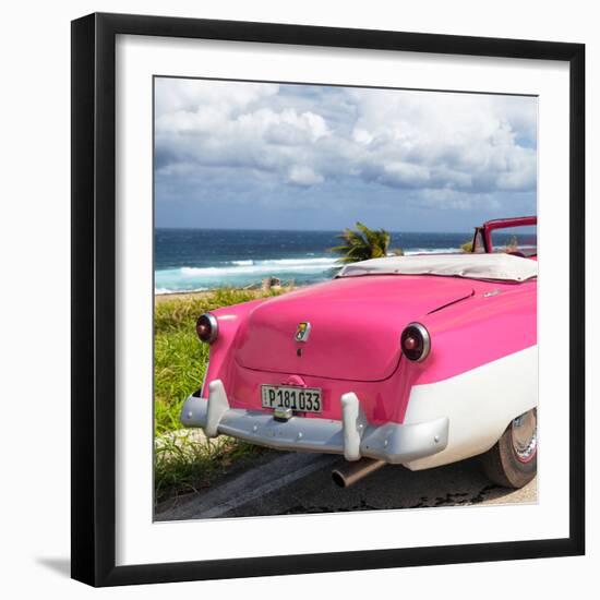 Cuba Fuerte Collection SQ - Classic Pink Car Cabriolet-Philippe Hugonnard-Framed Photographic Print