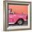 Cuba Fuerte Collection SQ - Close-up of Retro Dark Pink Car-Philippe Hugonnard-Framed Photographic Print