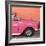 Cuba Fuerte Collection SQ - Close-up of Retro Dark Pink Car-Philippe Hugonnard-Framed Photographic Print