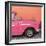 Cuba Fuerte Collection SQ - Close-up of Retro Dark Pink Car-Philippe Hugonnard-Framed Photographic Print