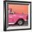 Cuba Fuerte Collection SQ - Close-up of Retro Dark Pink Car-Philippe Hugonnard-Framed Photographic Print