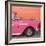 Cuba Fuerte Collection SQ - Close-up of Retro Dark Pink Car-Philippe Hugonnard-Framed Photographic Print