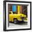 Cuba Fuerte Collection SQ - Close-up of Yellow Taxi of Havana IV-Philippe Hugonnard-Framed Photographic Print