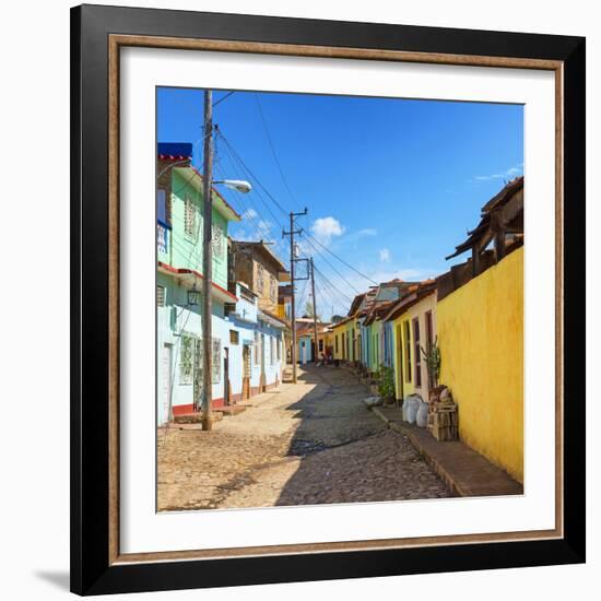 Cuba Fuerte Collection SQ - Colorful Architecture Trinidad-Philippe Hugonnard-Framed Photographic Print