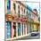 Cuba Fuerte Collection SQ - Colorful Facades in Havana-Philippe Hugonnard-Mounted Photographic Print