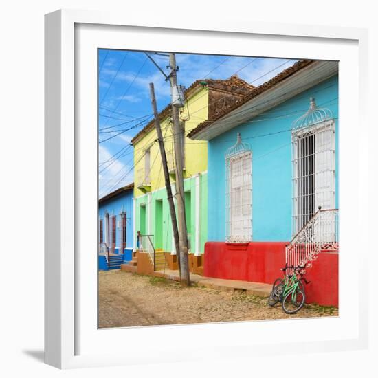 Cuba Fuerte Collection SQ - Colorful Facades Trinidad-Philippe Hugonnard-Framed Photographic Print