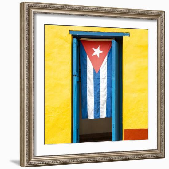 Cuba Fuerte Collection SQ - Cuban Flag-Philippe Hugonnard-Framed Photographic Print