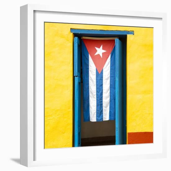 Cuba Fuerte Collection SQ - Cuban Flag-Philippe Hugonnard-Framed Photographic Print