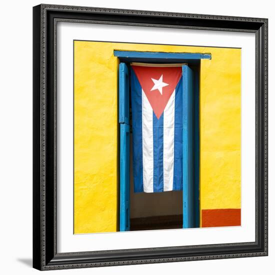 Cuba Fuerte Collection SQ - Cuban Flag-Philippe Hugonnard-Framed Photographic Print