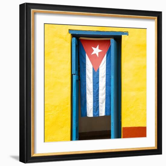 Cuba Fuerte Collection SQ - Cuban Flag-Philippe Hugonnard-Framed Photographic Print