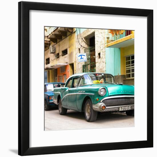 Cuba Fuerte Collection SQ - Cuban Taxi to Havana II-Philippe Hugonnard-Framed Photographic Print