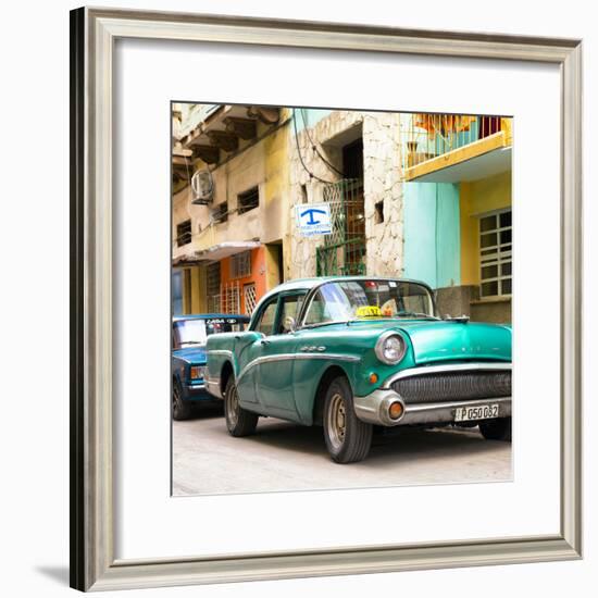 Cuba Fuerte Collection SQ - Cuban Taxi to Havana II-Philippe Hugonnard-Framed Photographic Print