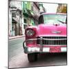 Cuba Fuerte Collection SQ - Detail on Pink Classic Chevrolet-Philippe Hugonnard-Mounted Photographic Print