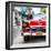 Cuba Fuerte Collection SQ - Detail on Red Classic Chevrolet-Philippe Hugonnard-Framed Photographic Print