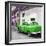 Cuba Fuerte Collection SQ - Green Taxi Pontiac 1953-Philippe Hugonnard-Framed Photographic Print