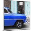 Cuba Fuerte Collection SQ - Havana Blue Car-Philippe Hugonnard-Mounted Photographic Print