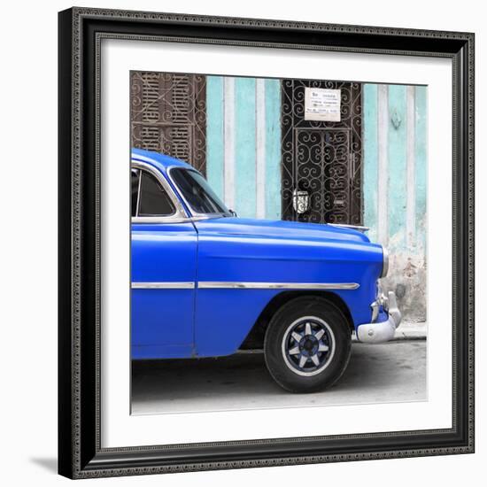 Cuba Fuerte Collection SQ - Havana Blue Car-Philippe Hugonnard-Framed Photographic Print