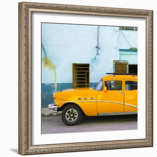 Cuba Fuerte Collection SQ - Havana Classic American Orange Car-Philippe Hugonnard-Framed Photographic Print