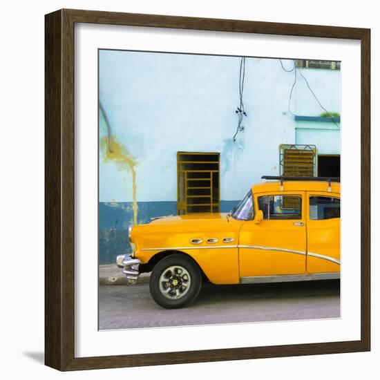 Cuba Fuerte Collection SQ - Havana Classic American Orange Car-Philippe Hugonnard-Framed Photographic Print