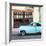 Cuba Fuerte Collection SQ - Havana Club and Blue Classic Car-Philippe Hugonnard-Framed Photographic Print