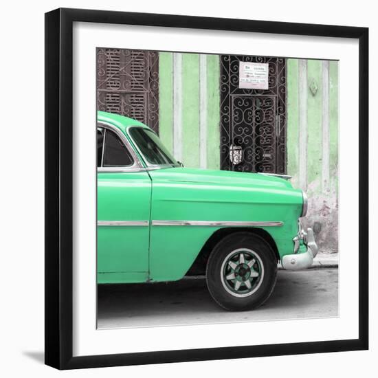 Cuba Fuerte Collection SQ - Havana Green Car-Philippe Hugonnard-Framed Photographic Print