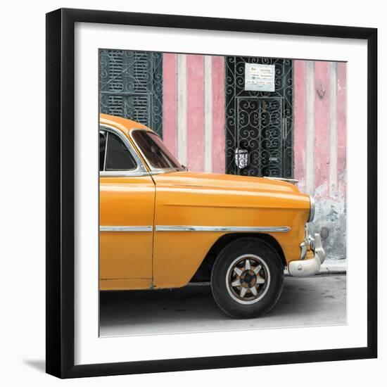 Cuba Fuerte Collection SQ - Havana Orange Car-Philippe Hugonnard-Framed Photographic Print