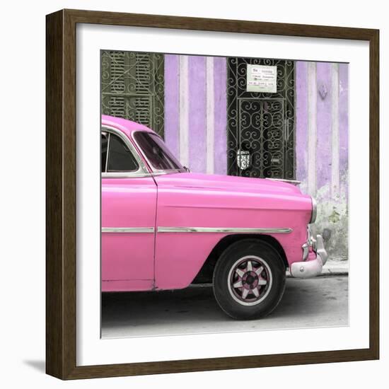 Cuba Fuerte Collection SQ - Havana Pink Car-Philippe Hugonnard-Framed Photographic Print