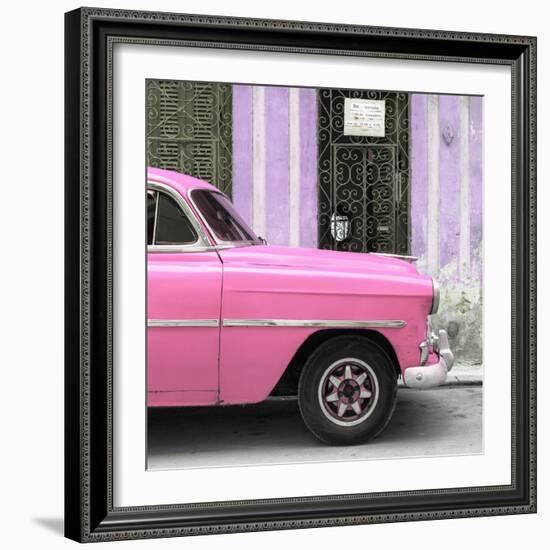 Cuba Fuerte Collection SQ - Havana Pink Car-Philippe Hugonnard-Framed Photographic Print