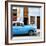 Cuba Fuerte Collection SQ - Havana's Blue Vintage Car-Philippe Hugonnard-Framed Photographic Print