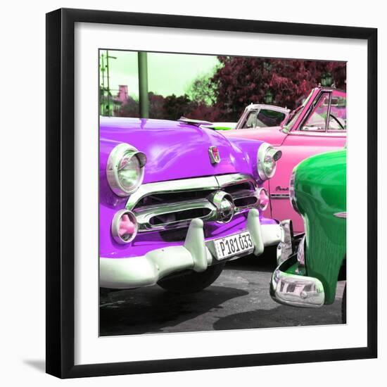 Cuba Fuerte Collection SQ - Havana Vintage Classic Cars-Philippe Hugonnard-Framed Photographic Print