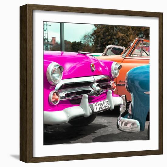 Cuba Fuerte Collection SQ - Havana Vintage Classic Cars-Philippe Hugonnard-Framed Photographic Print