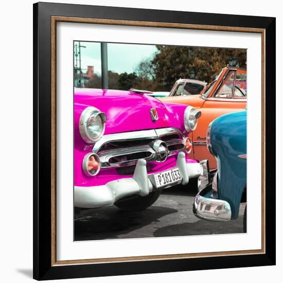 Cuba Fuerte Collection SQ - Havana Vintage Classic Cars-Philippe Hugonnard-Framed Photographic Print