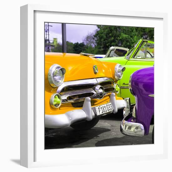 Cuba Fuerte Collection SQ - Havana Vintage Classic Cars-Philippe Hugonnard-Framed Photographic Print