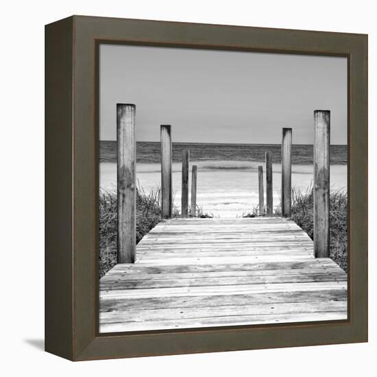 Cuba Fuerte Collection SQ II - Boardwalk on the Beach-Philippe Hugonnard-Framed Stretched Canvas