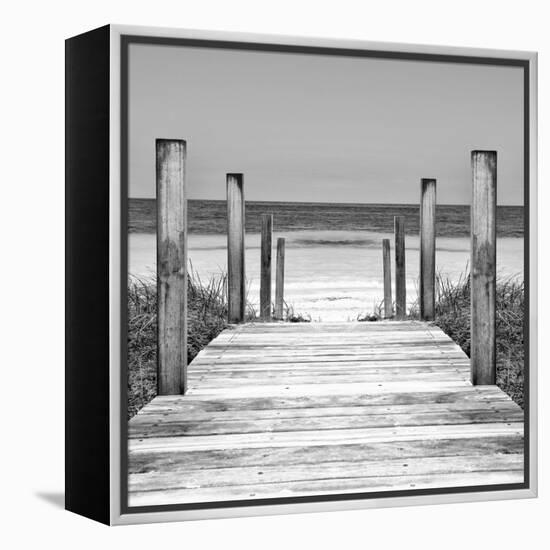 Cuba Fuerte Collection SQ II - Boardwalk on the Beach-Philippe Hugonnard-Framed Stretched Canvas