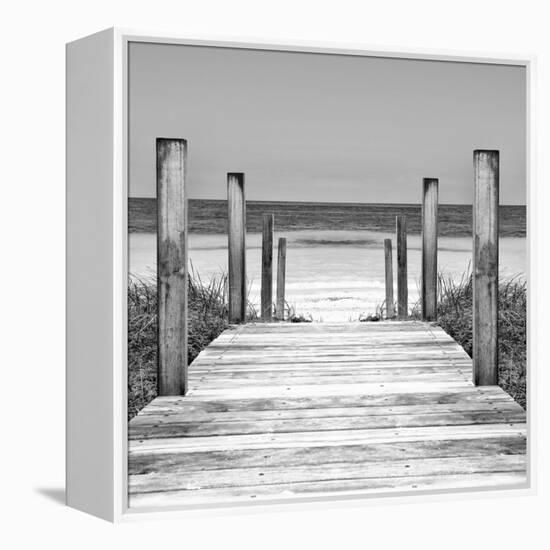 Cuba Fuerte Collection SQ II - Boardwalk on the Beach-Philippe Hugonnard-Framed Stretched Canvas