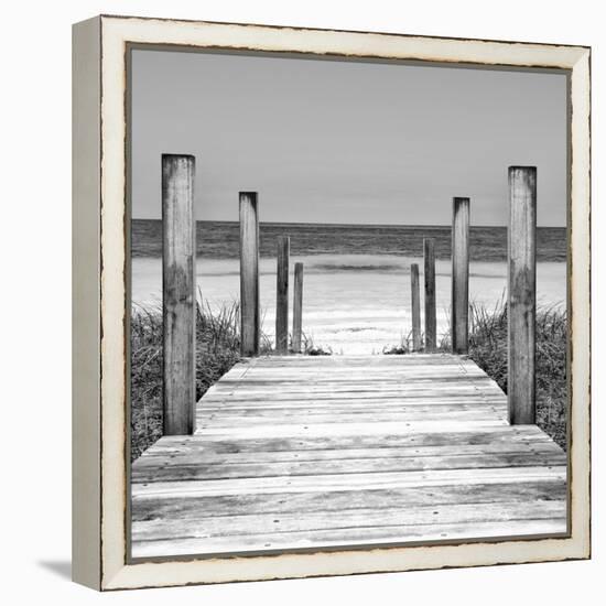 Cuba Fuerte Collection SQ II - Boardwalk on the Beach-Philippe Hugonnard-Framed Stretched Canvas