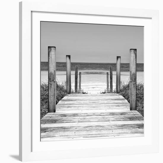 Cuba Fuerte Collection SQ II - Boardwalk on the Beach-Philippe Hugonnard-Framed Giclee Print